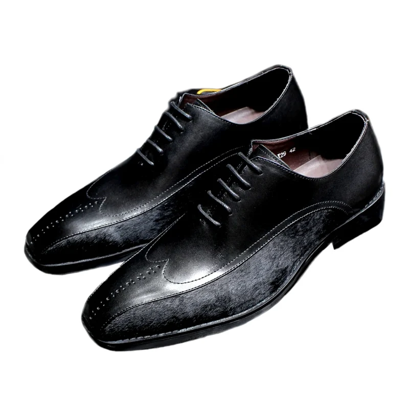 Zwarte leren Oxford-schoenen voor heren | Formele schoenen Australië | Gratis verzending