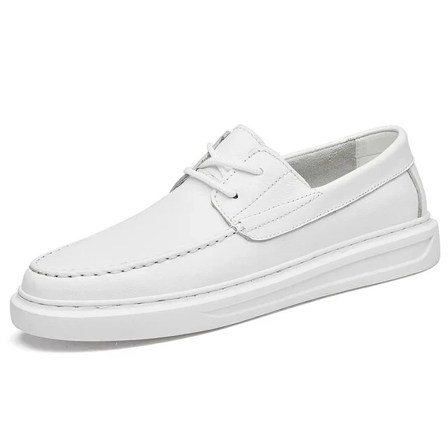 Witte leren schoenen heren