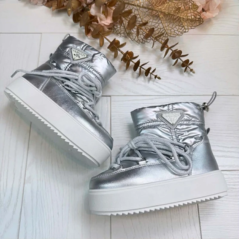 *KIDS* SNOWBOOT SILVER