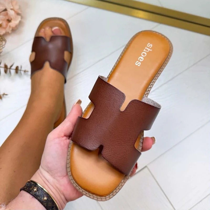 *SALE* FIENNE SLIPPER OM3515 - COFFEE
