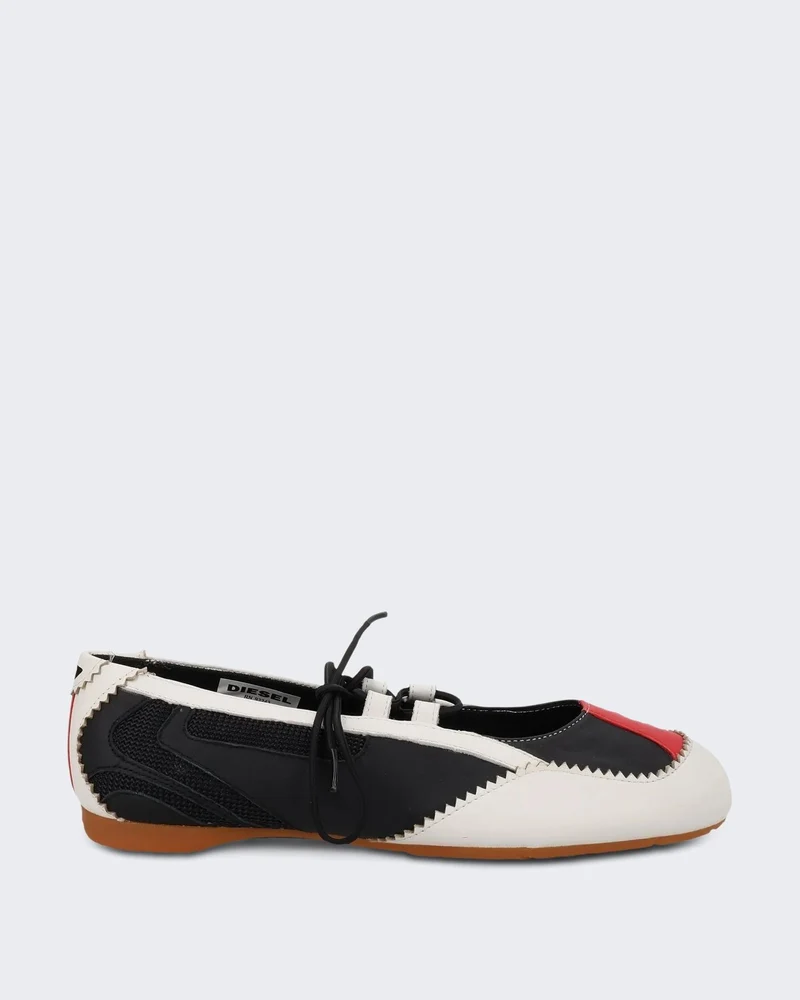 Diesel Dames D-Mile Ballerina Zwart loafers