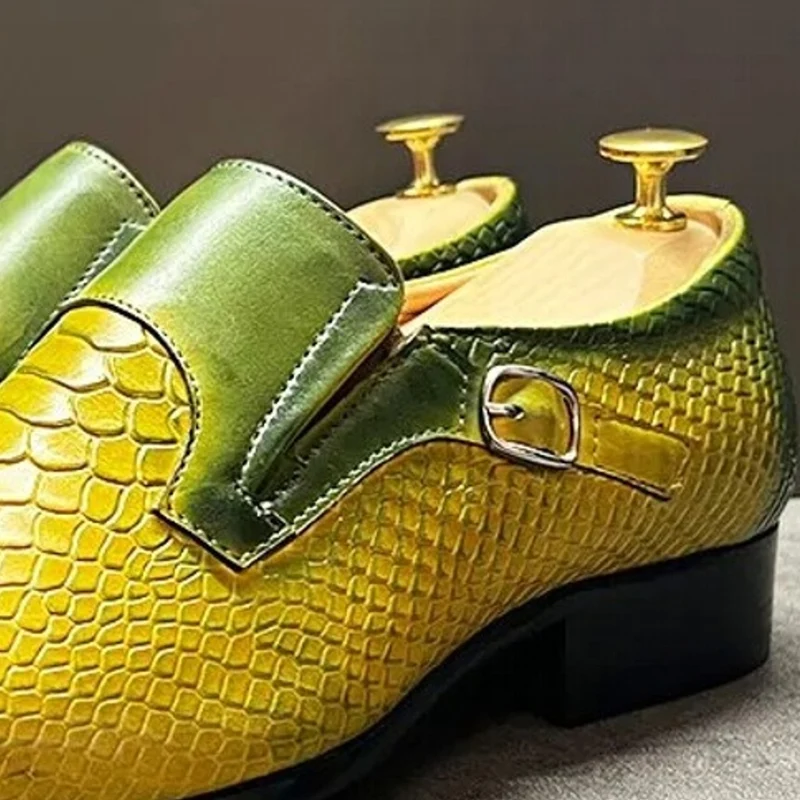 Oogverblindende gele feestschoenen voor heren