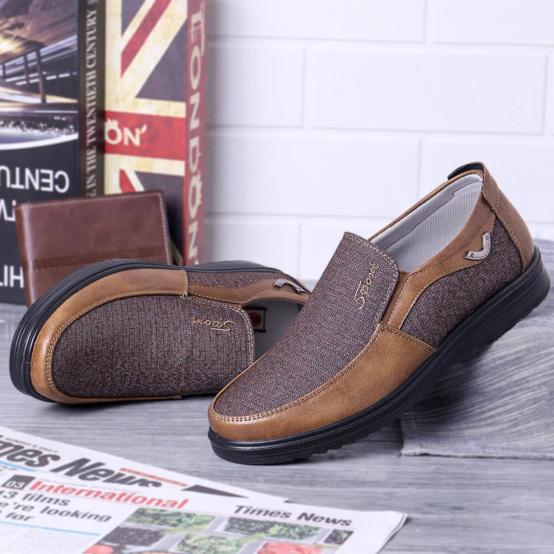 Casual lichtgewicht slip-on herenschoenen