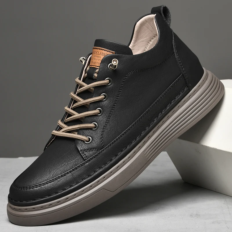 Echt leer Hoogteverhoging Heren Sneakers Sportschoenen