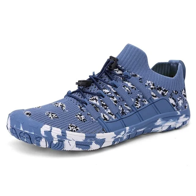 Unisex camouflage strand blote voeten sneakers
