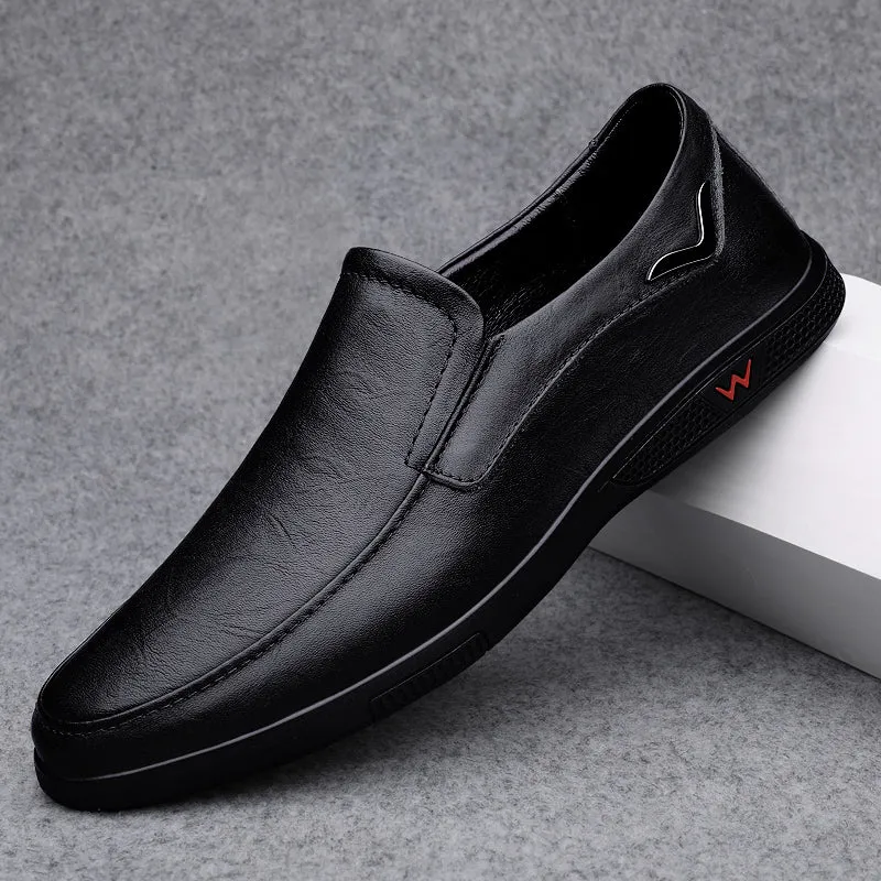 Casual schoenen van zwart leer voor heren | Gratis verzending binnen Australië