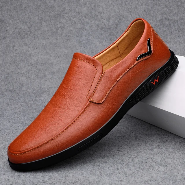 Casual schoenen van zwart leer voor heren | Gratis verzending binnen Australië