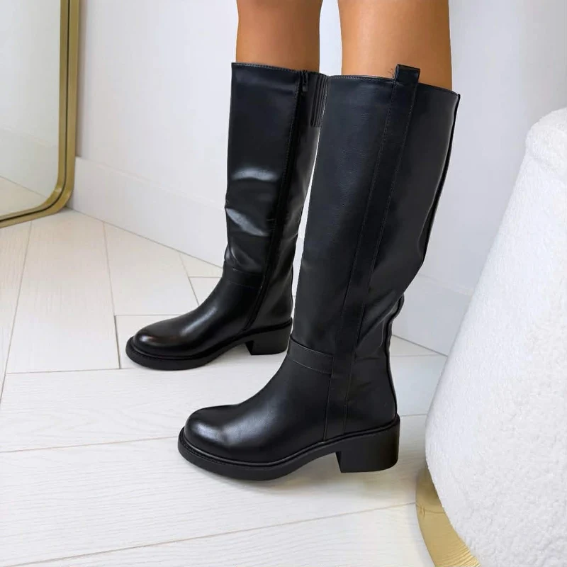 STACEY LEATHER LOOK LAARS D101A