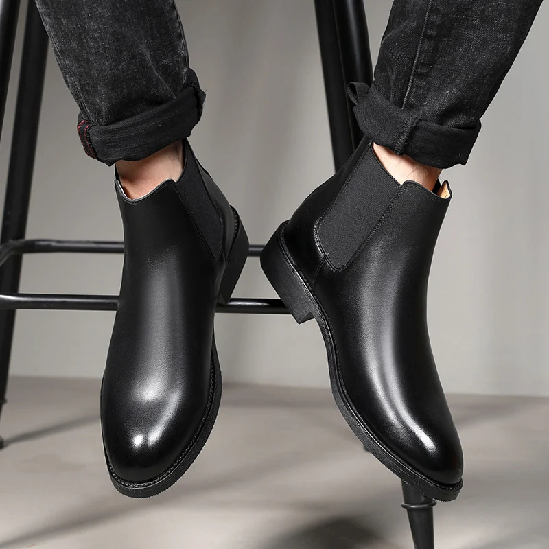 Elegante Chelsea Boots lederen herenschoenen