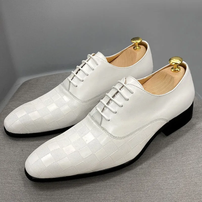 Bruiloft feestjurk witte formele schoenen voor heren