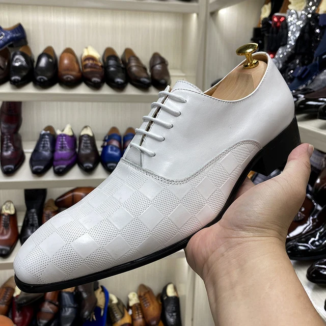 Bruiloft feestjurk witte formele schoenen voor heren