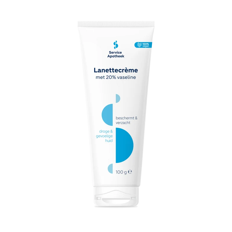 Service Apotheek Lanettecreme 20% vaseline tube 100.00 Gram
