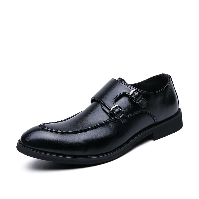 Urban Type Metalen Gesp Slip Onmal Zakelijke Casual Heren Kleding Schoenen