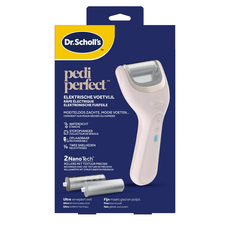 Dr. Scholl's Pedi perfect elektrische voetvijl met nano tech 1.00 Stuks