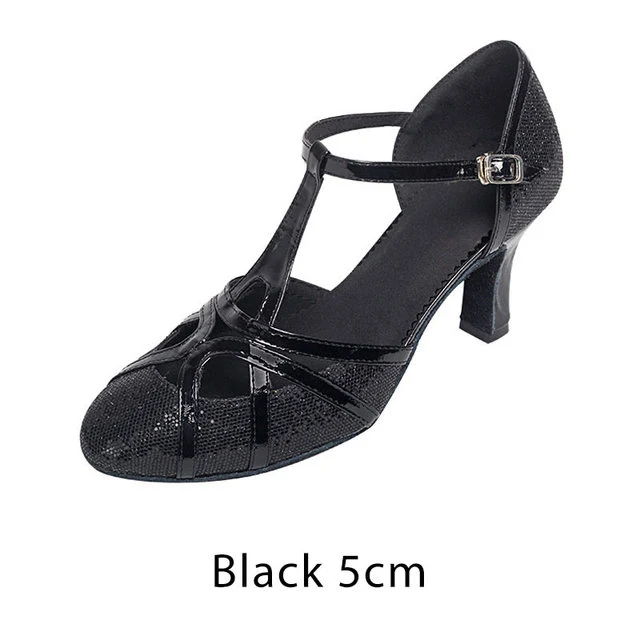 Glitter Salsa Dansschoenen Vrouwen Latin Dansschoenen