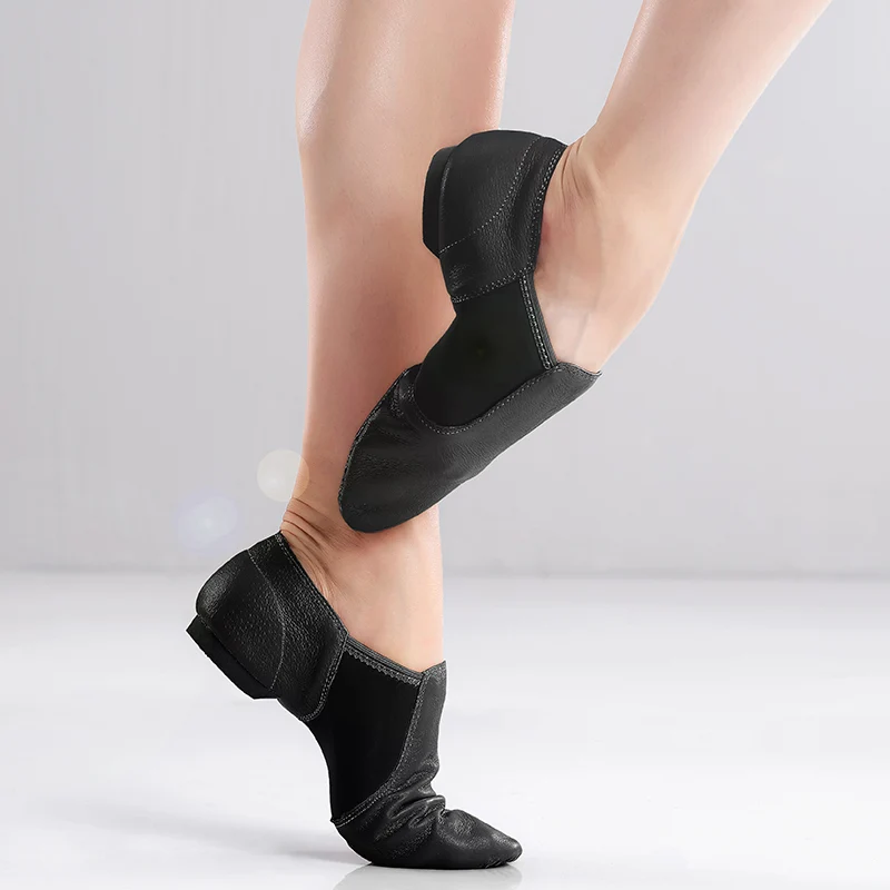 Jazzdansschoenen van echt leer voor volwassenen van hoge kwaliteit