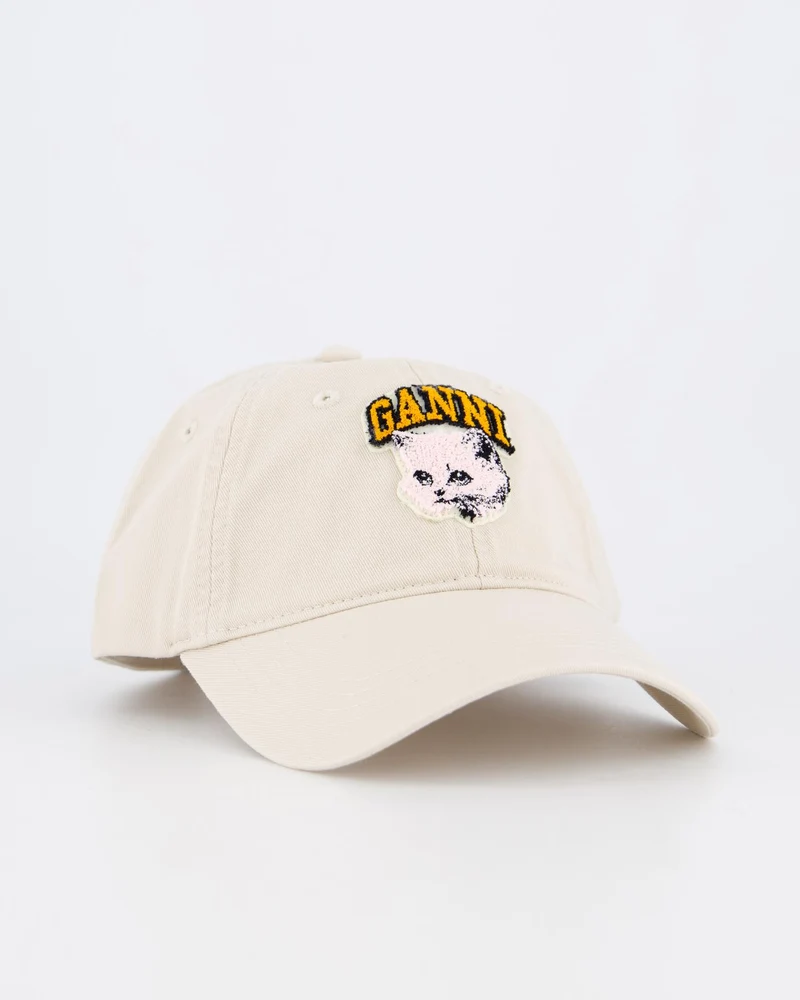 Ganni Dames Canvas Cat Cap
