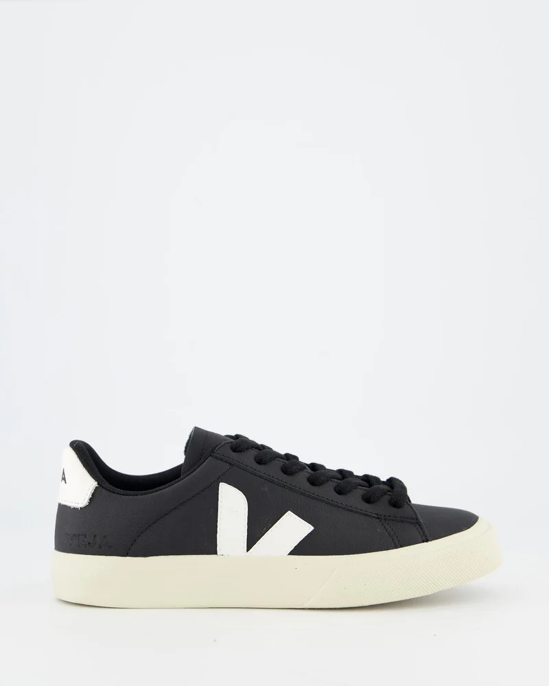 Dames Campo Sneaker Leer Zwart/Wit