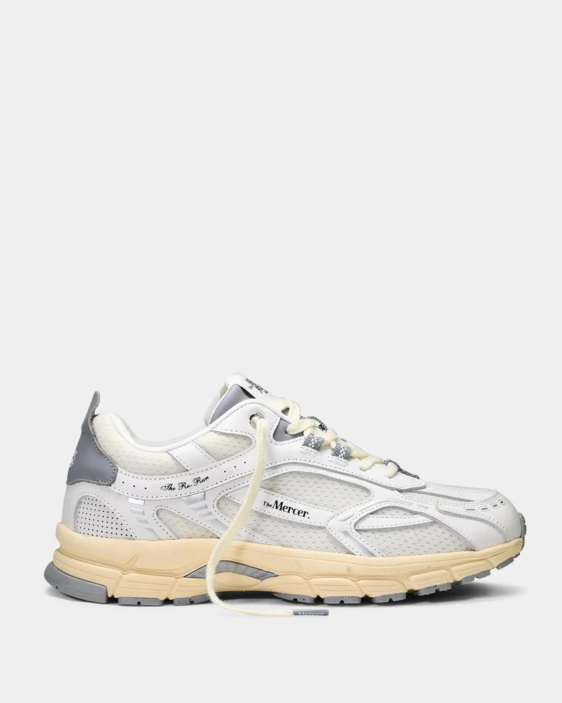 Mercer Dames The Re-Run Vintage Wit/Grijs sneakers