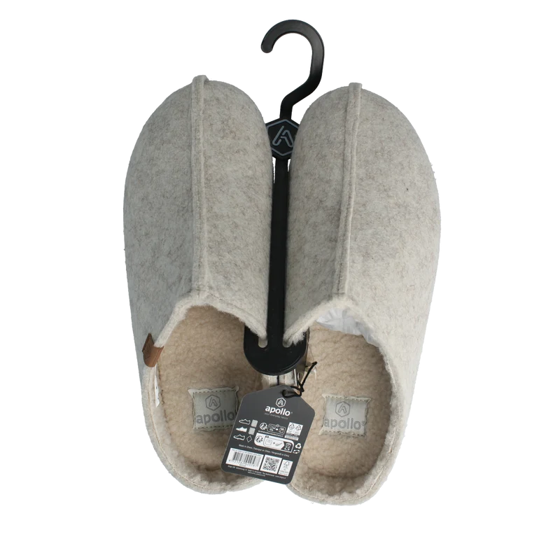 Apollo Zweedse slof beige 41/42 heren 1.00 Paar