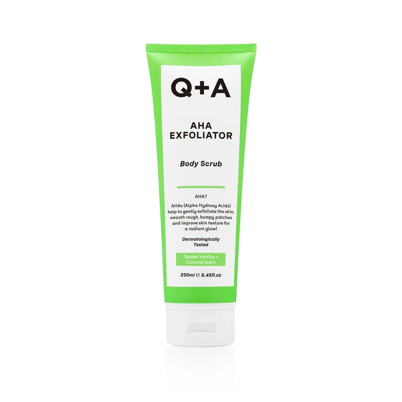 Q+A Bodyscrub aha exfoliator 250.00 Milliliter