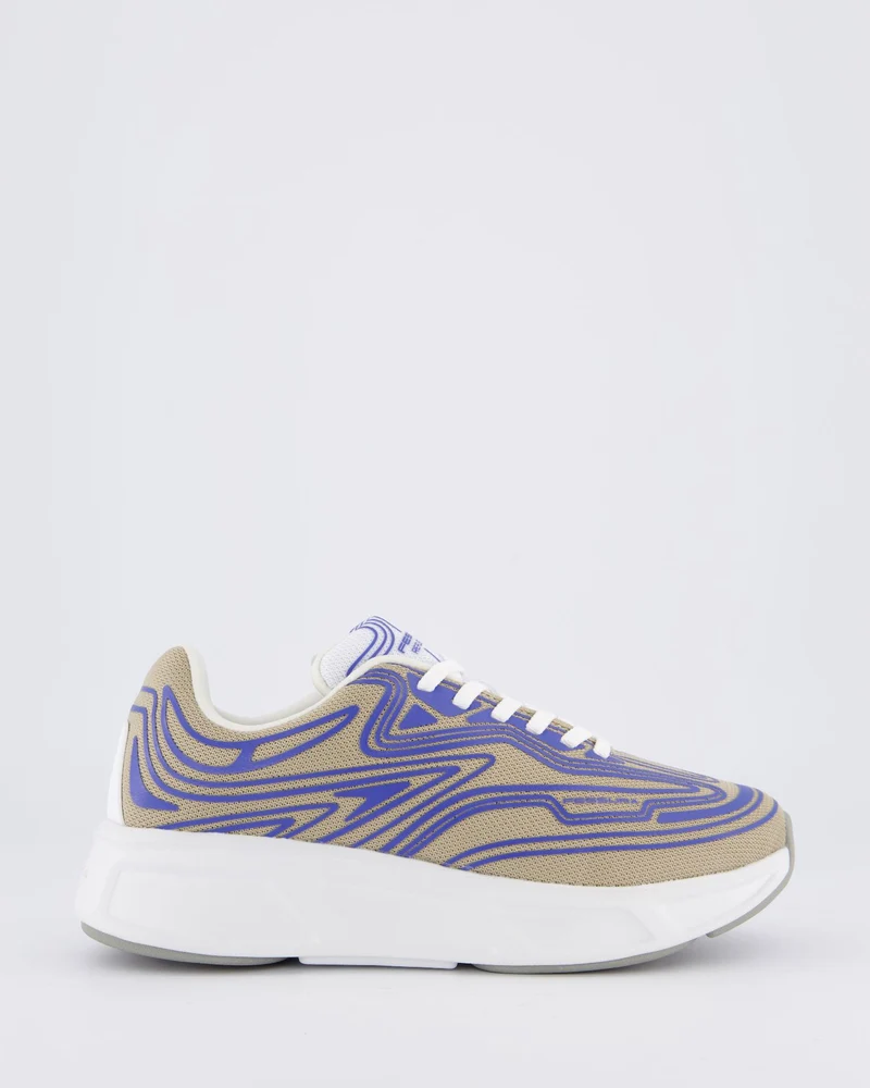 Dames Runflex Sneaker Beige/Paars