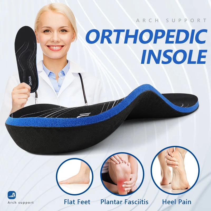 Arch/Hiel Pijnbestrijding Orthopedische Inlegzolen Voet Valgus Platte Voeten Schoenen