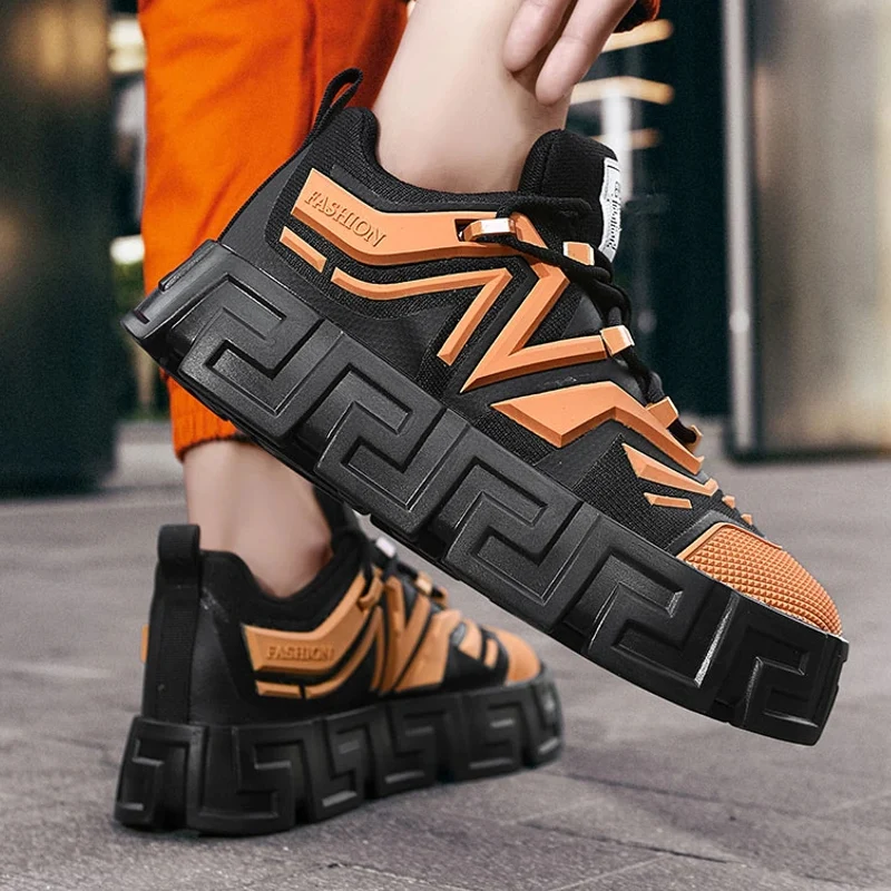 Gen-Z Dikke Platform Sneakers Hoogte Toenemende Heren