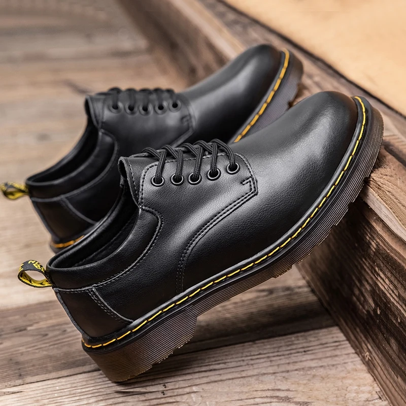 Koe lederen vrije tijd comfortabele trend herenschoenen