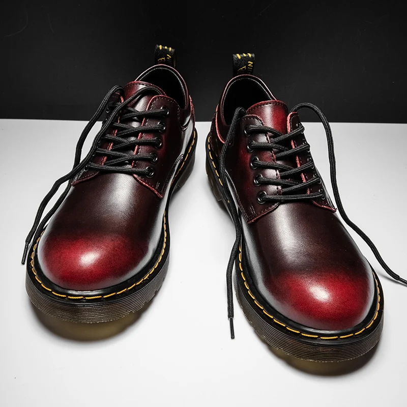 Koe lederen vrije tijd comfortabele trend herenschoenen