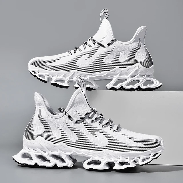 Vuurwit Koraalpatroon Blade Sole Sportschoenen Gen-Z