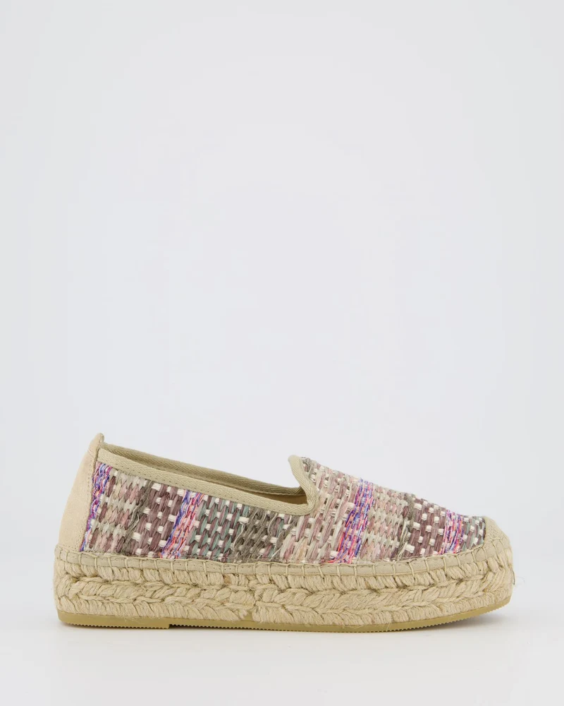 Gibaldi Dames Carmen Loafer Beige/Raffia