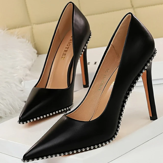 Hoge hakken Stiletto kunstleer Sexy feestschoenen