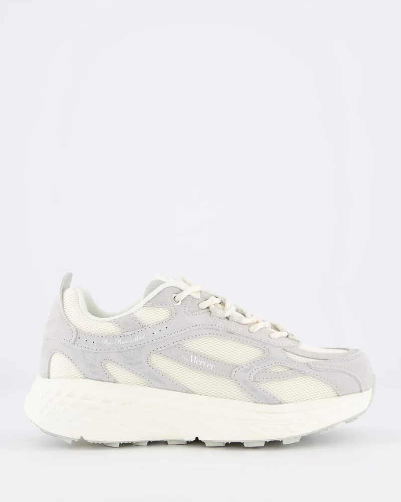 Mercer Dames The Re-Run Max Suede Grijs sneakers
