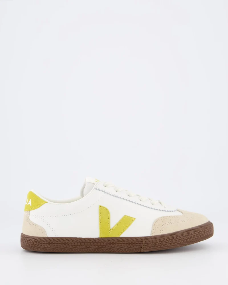 Dames Volley Sneaker Wit/Geel