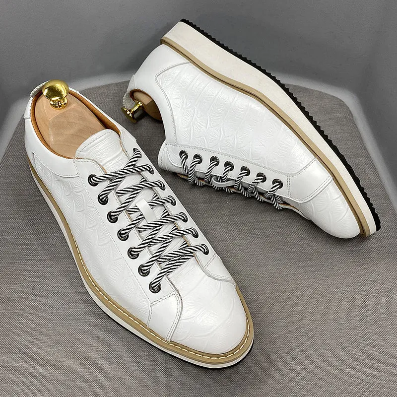 Klassieke casual heren sportieve schoenen Platte schoenen van echt leer