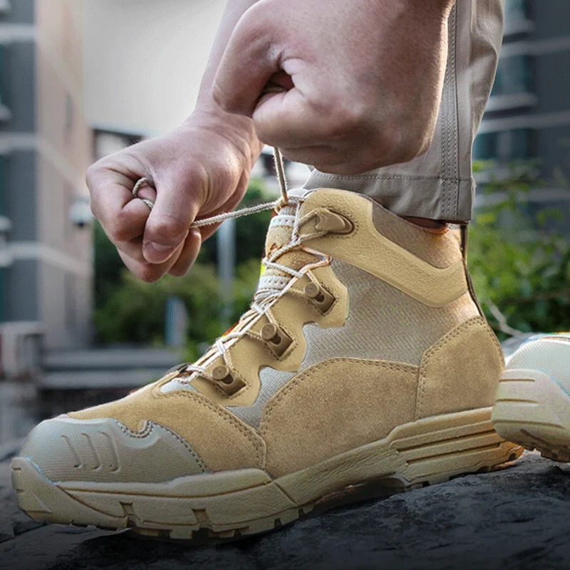Heren Combat Boots Wandelschoenen Waterdicht Outdoor
