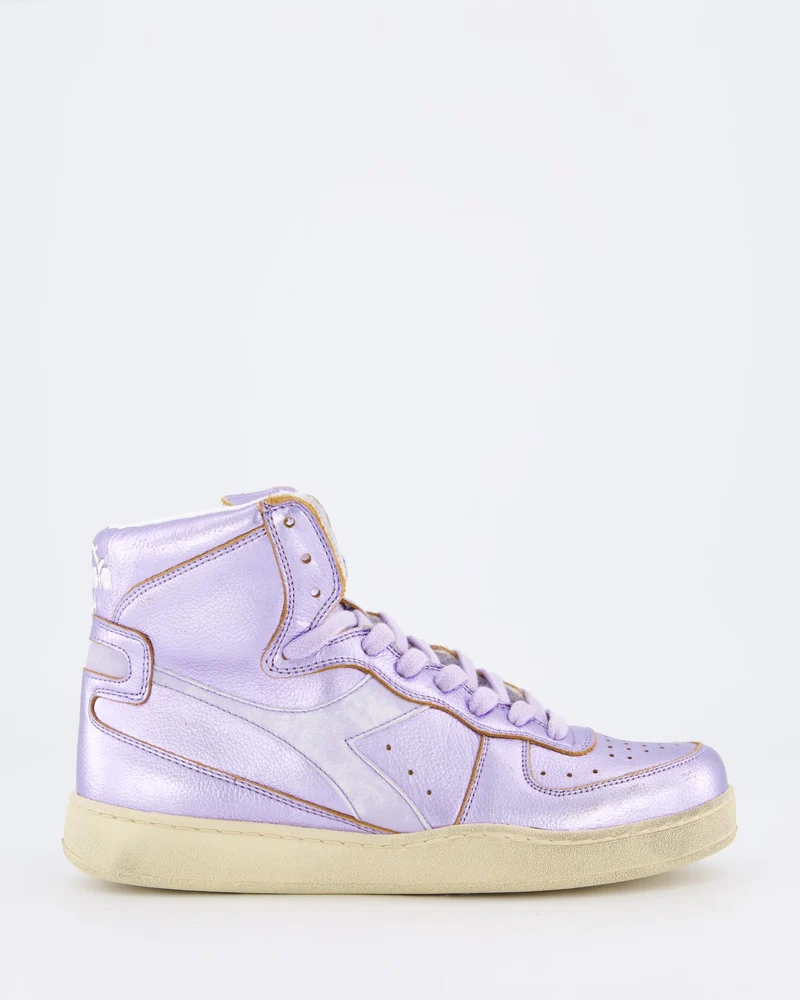 Dames Mi Basket Metal Sneaker Paars