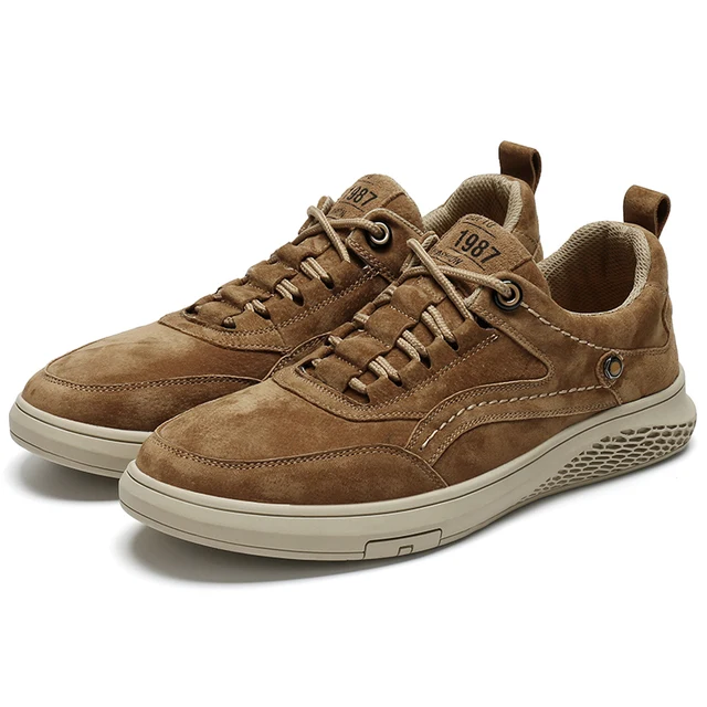 Mode Echt Leer Loafers Oxfords Mannen Sneakers