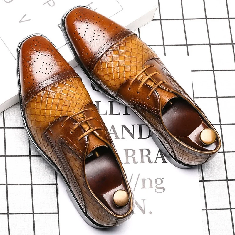Mannen Lace-Up Business Office Party Trouwschoenen