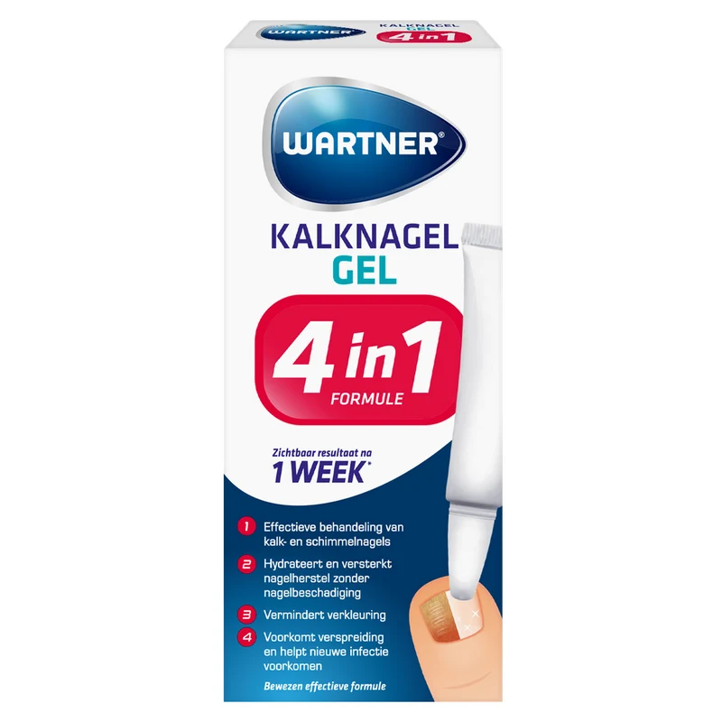 Wartner Kalknagelgel 4 in 1 7 Milliliter