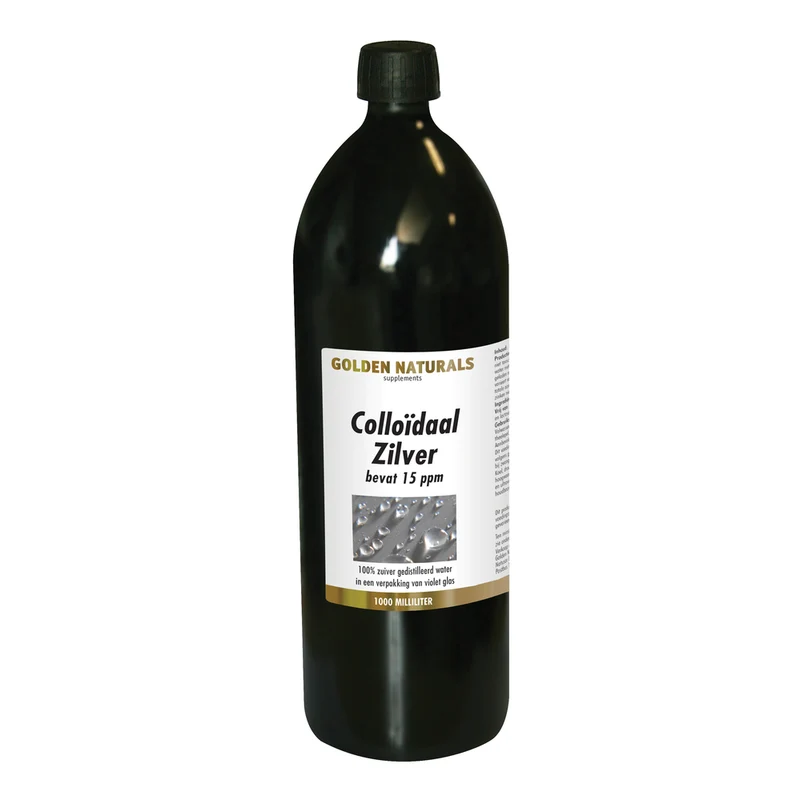 Golden Naturals Colloidaal zilver 15ppm 1 Liter