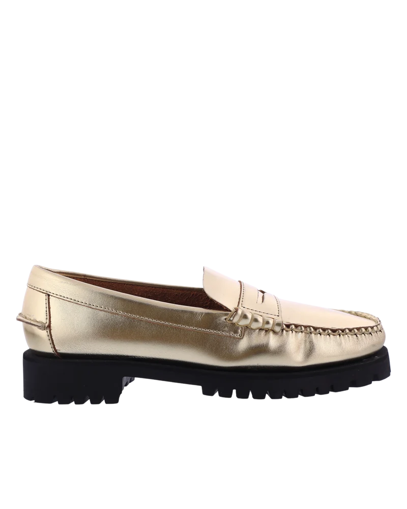 Dames Dan Metallic Loafer Goud