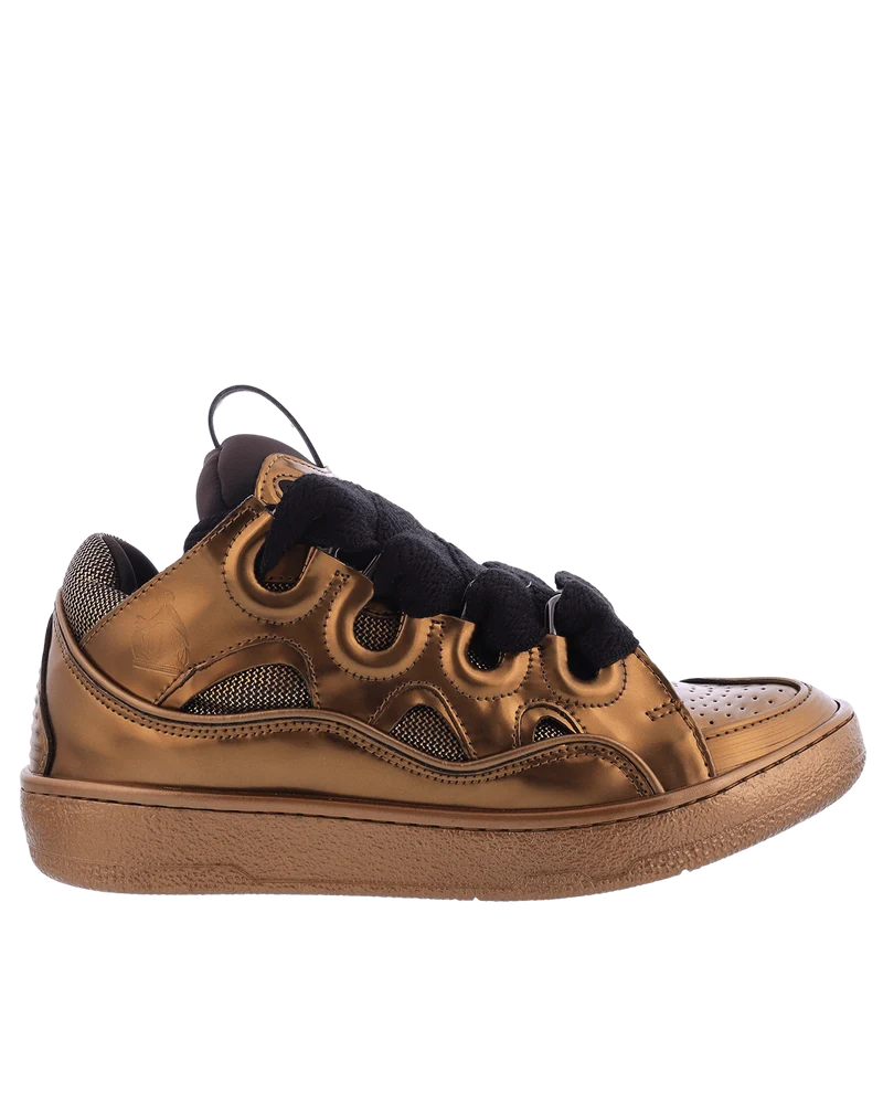 Lanvin Dames Curb Sneaker Bronze Metallic