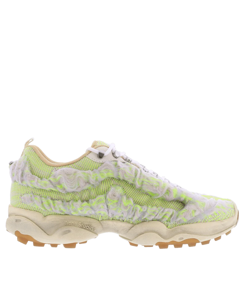 Heren Bubba Sneaker Wit/Geel