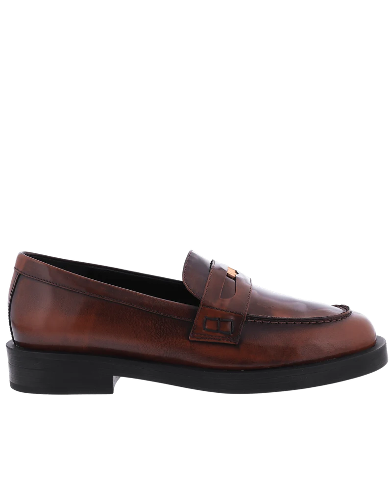 Paris Punk Dames Bras Penny Loafer Bruin