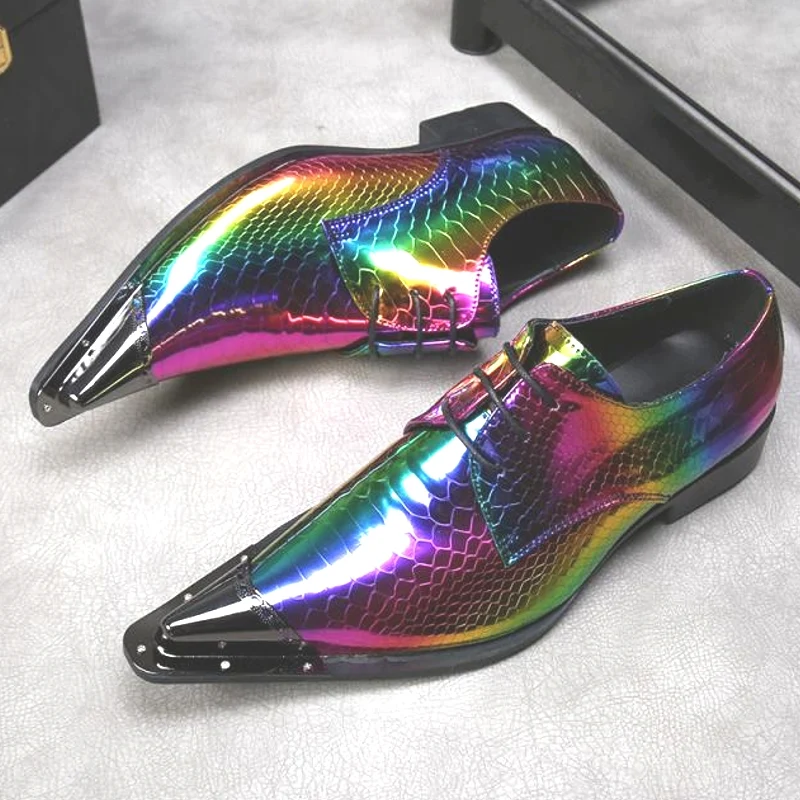 Party Mannen Oxford Schoenen Echt Leer Bruiloft Formele Schoenen