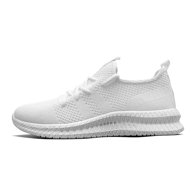 Vrijetijdsschoenen Lichte sneaker Sportvlieg geweven herenschoenen