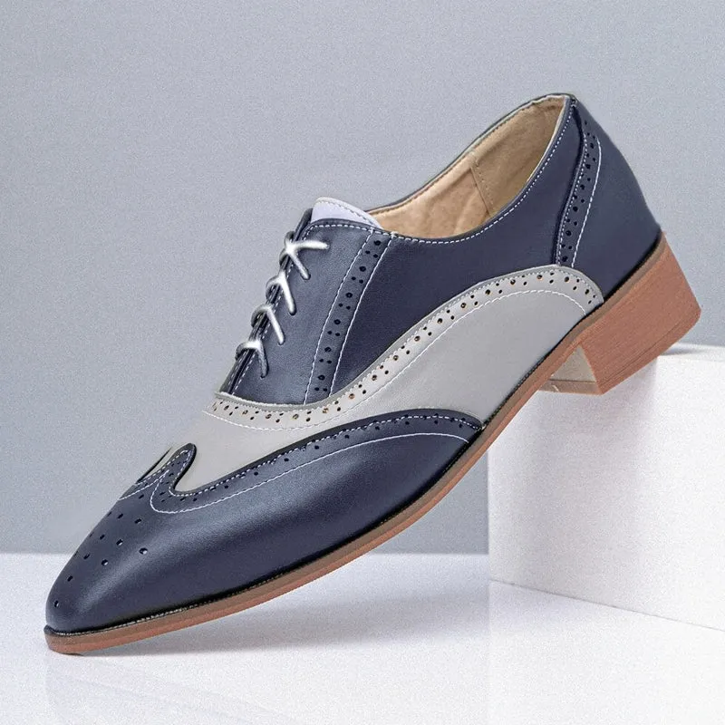 Blauwe leren Oxford-schoenen voor heren | Formele schoenen Australië
