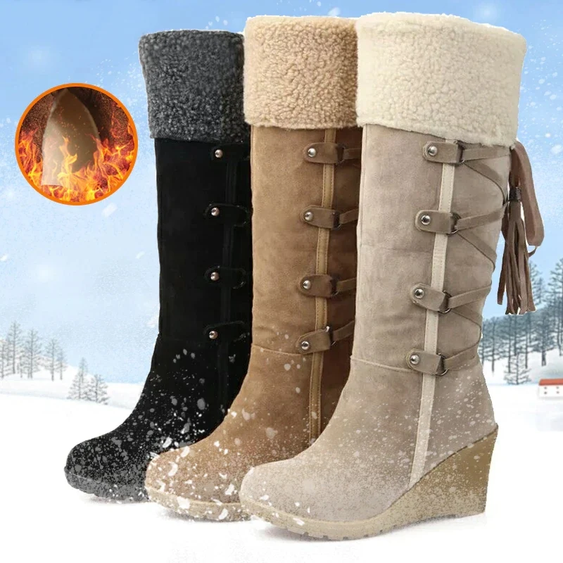 Dames halfhoge laarzen winterschoenen